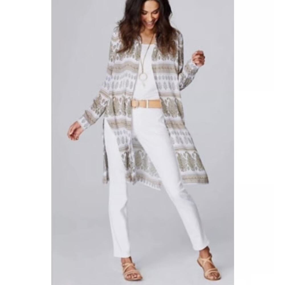 J.Jill Paisley Button Down Tunic